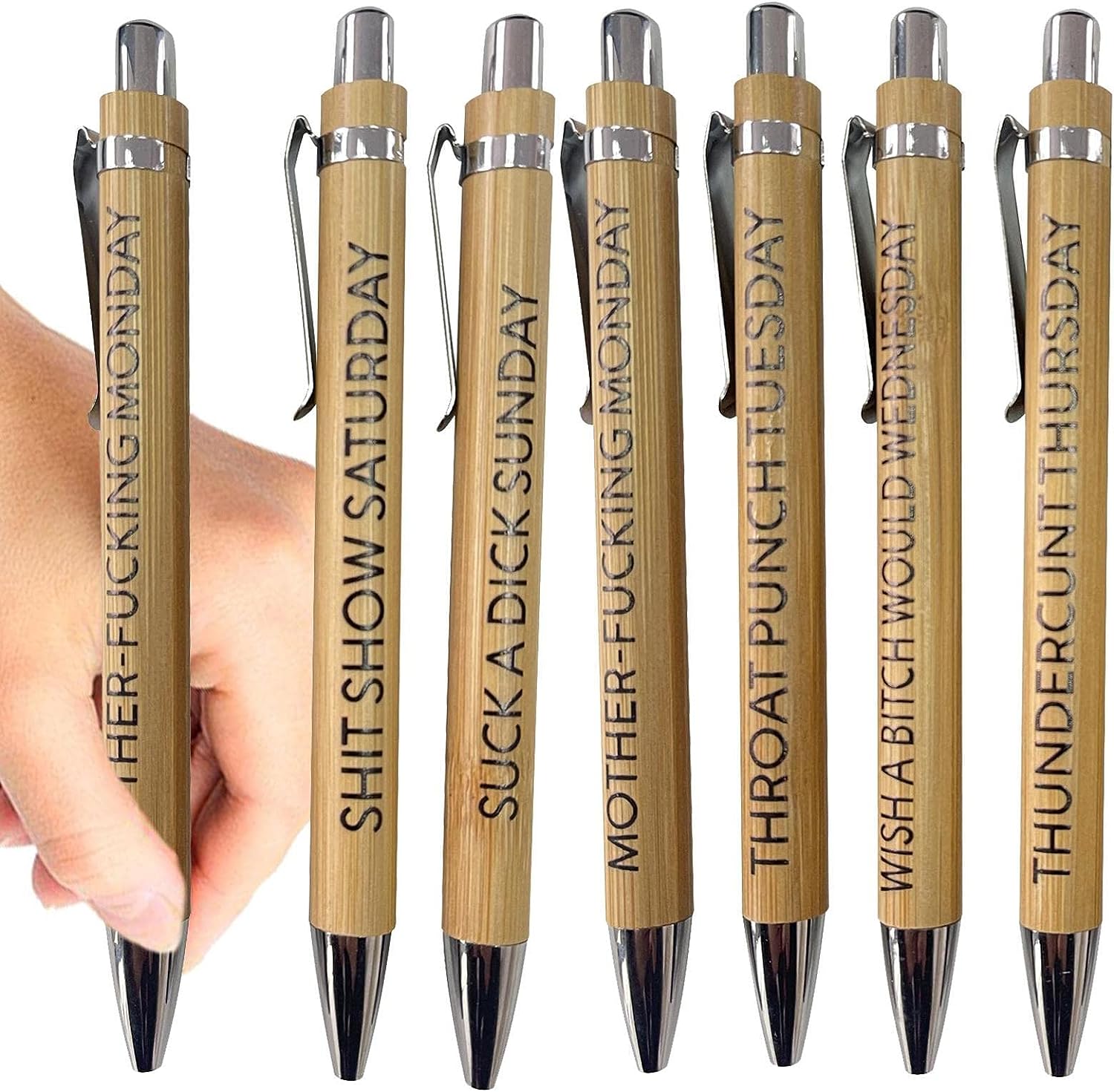 속담이 있는 볼펜, 대나무 작업 펜, 7 가지 재미있는 일, 심적, 볼펜, 소모품
